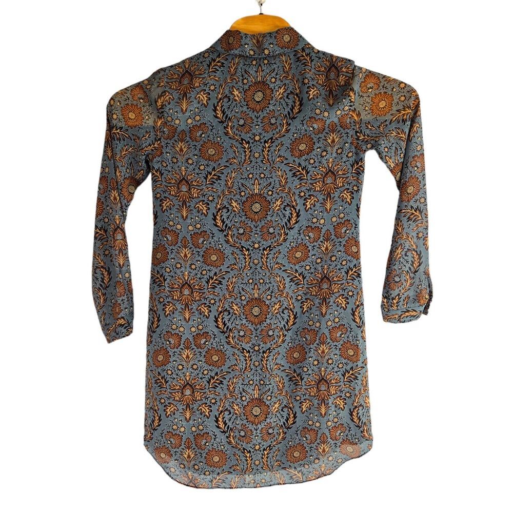 Cabi Provincial Shift Women XS Multicolor Floral Long Sleeve Dress R3295‎ - Picture 3 of 6
